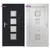 Produktbild 6 för Ytterdörr antracit 98x200 cm PVC
