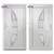 Produktbild 6 för Ytterdörr vit 88x200 cm PVC