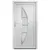 Produktbild 3 för Ytterdörr vit 98x190 cm PVC