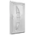 Produktbild 4 för Ytterdörr vit 98x190 cm PVC