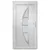 Produktbild 5 för Ytterdörr vit 98x190 cm PVC