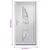 Produktbild 10 för Ytterdörr vit 98x200 cm PVC
