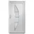 Produktbild 3 för Ytterdörr vit 98x208 cm PVC