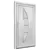 Produktbild 4 för Ytterdörr vit 98x208 cm PVC