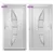Produktbild 6 för Ytterdörr vit 98x208 cm PVC