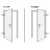 Produktbild 7 för Ytterdörr vit 98x208 cm PVC