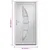 Produktbild 10 för Ytterdörr vit 98x208 cm PVC