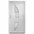 Produktbild 3 för Ytterdörr vit 108x200 cm PVC