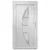 Produktbild 5 för Ytterdörr vit 108x200 cm PVC