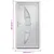 Produktbild 10 för Ytterdörr vit 108x200 cm PVC