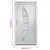 Produktbild 10 för Ytterdörr vit 108x208 cm PVC