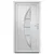 Produktbild 3 för Ytterdörr vit 98x190 cm PVC