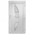 Produktbild 5 för Ytterdörr vit 98x200 cm PVC