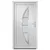 Produktbild 3 för Ytterdörr vit 98x208 cm PVC