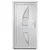 Produktbild 3 för Ytterdörr vit 108x200 cm PVC