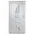 Produktbild 3 för Ytterdörr vit 108x208 cm PVC