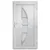 Produktbild 5 för Ytterdörr vit 108x208 cm PVC