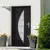 Produktbild för Ytterdörr antracit 98x208 cm PVC