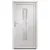 Produktbild 3 för Ytterdörr vit 88x200 cm PVC