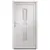 Produktbild 3 för Ytterdörr vit 98x190 cm PVC