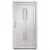 Produktbild 3 för Ytterdörr vit 98x200 cm PVC