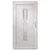 Produktbild 5 för Ytterdörr vit 98x200 cm PVC
