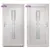 Produktbild 6 för Ytterdörr vit 98x200 cm PVC