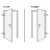 Produktbild 7 för Ytterdörr vit 98x200 cm PVC