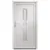 Produktbild 3 för Ytterdörr vit 98x208 cm PVC
