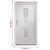 Produktbild 10 för Ytterdörr vit 98x208 cm PVC