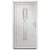 Produktbild 3 för Ytterdörr vit 98x190 cm PVC