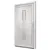 Produktbild 4 för Ytterdörr vit 98x190 cm PVC