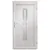 Produktbild 5 för Ytterdörr vit 98x190 cm PVC