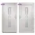 Produktbild 6 för Ytterdörr vit 98x190 cm PVC