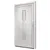 Produktbild 3 för Ytterdörr vit 98x200 cm PVC