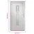 Produktbild 9 för Ytterdörr vit 98x200 cm PVC