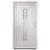 Produktbild 3 för Ytterdörr vit 98x208 cm PVC