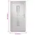 Produktbild 10 för Ytterdörr vit 98x208 cm PVC