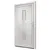 Produktbild 3 för Ytterdörr vit 108x200 cm PVC