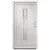 Produktbild 3 för Ytterdörr vit 108x208 cm PVC