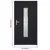 Produktbild 9 för Ytterdörr antracit 98x200 cm PVC