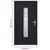 Produktbild 9 för Ytterdörr antracit 98x190 cm PVC