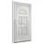 Produktbild 4 för Ytterdörr vit 88x190 cm PVC
