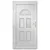 Produktbild 5 för Ytterdörr vit 88x190 cm PVC