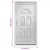 Produktbild 10 för Ytterdörr vit 88x190 cm PVC