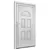 Produktbild 4 för Ytterdörr vit 98x198 cm PVC