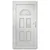 Produktbild 5 för Ytterdörr vit 98x198 cm PVC