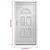 Produktbild 10 för Ytterdörr vit 98x198 cm PVC