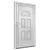 Produktbild 3 för Ytterdörr vit 88x200 cm PVC