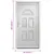 Produktbild 9 för Ytterdörr vit 88x200 cm PVC